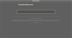 Desktop Screenshot of iranchocolate.com